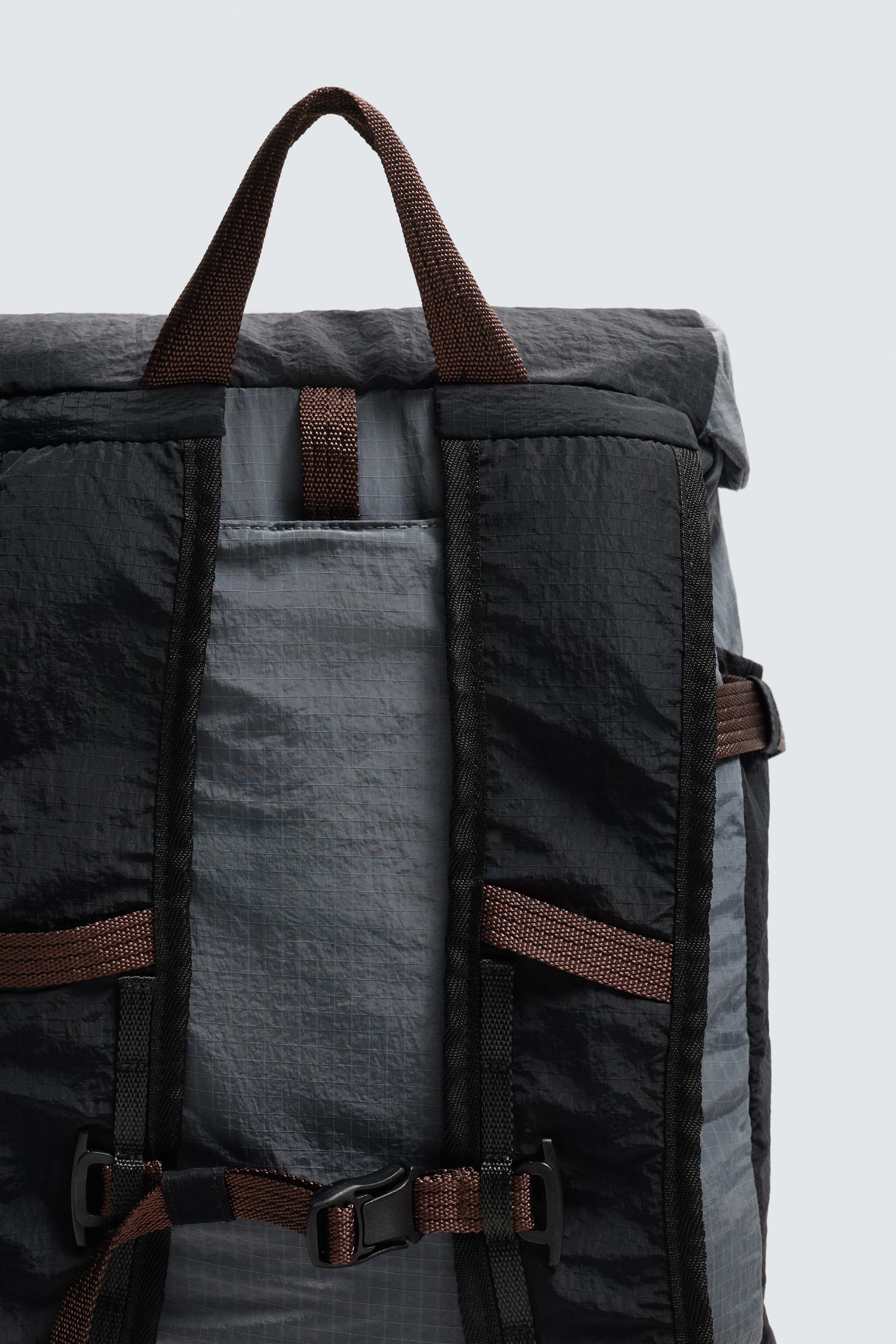 TECHNICAL BACKPACK WITH LEATHER DETAILS AARON LEVINE X ZARA